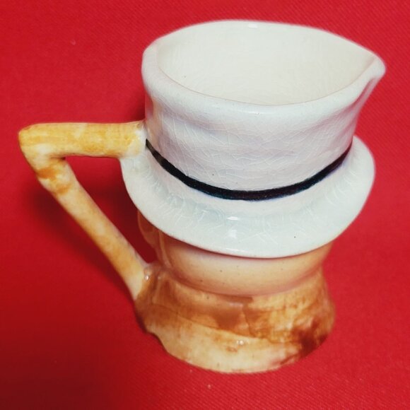 Vintage Dickens Toby Style Mug Cane Handle Creamer Cup - Picture 3 of 11